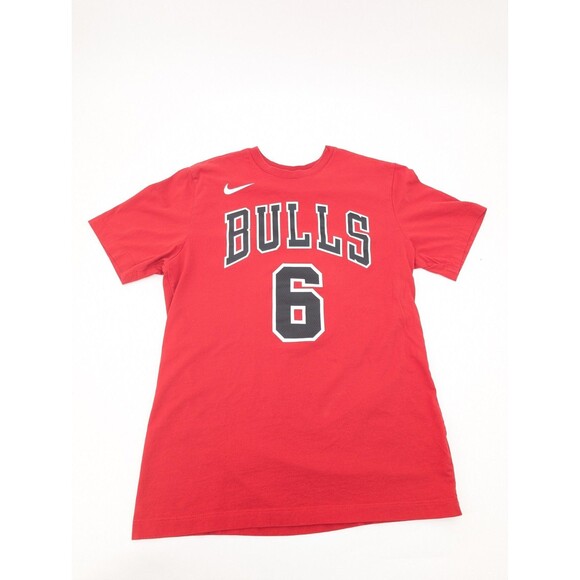 Bulls The Nike Tee Red Alex Caruso #6 NBA Short Sleeve T-Shirt Size Medium - Picture 1 of 6